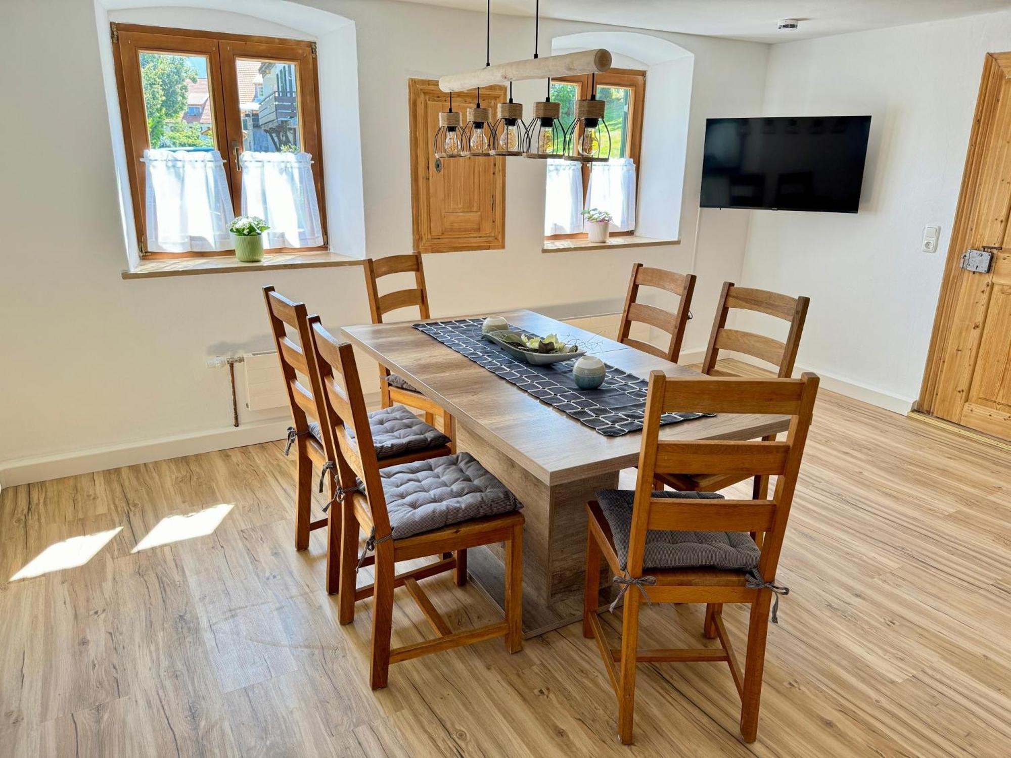Ferienwohnung Alpenhirsch 施万高 外观 照片